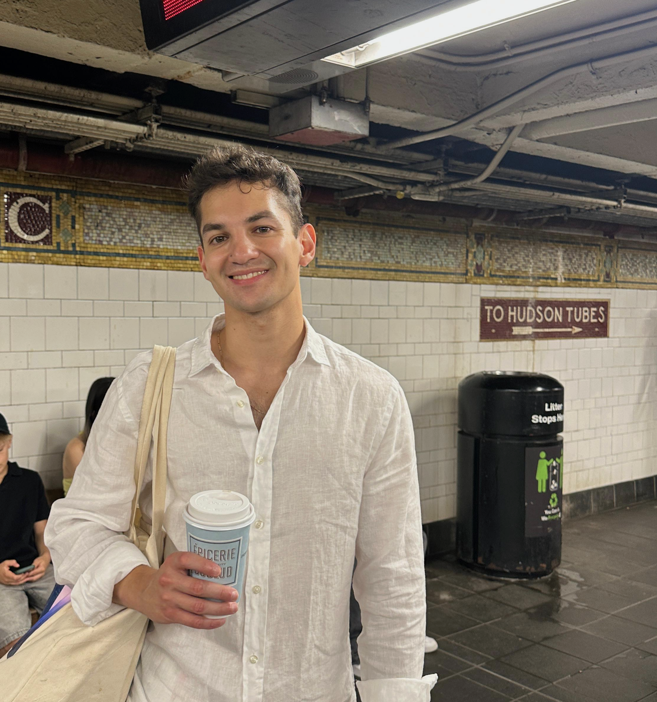 Me in the NYC subway